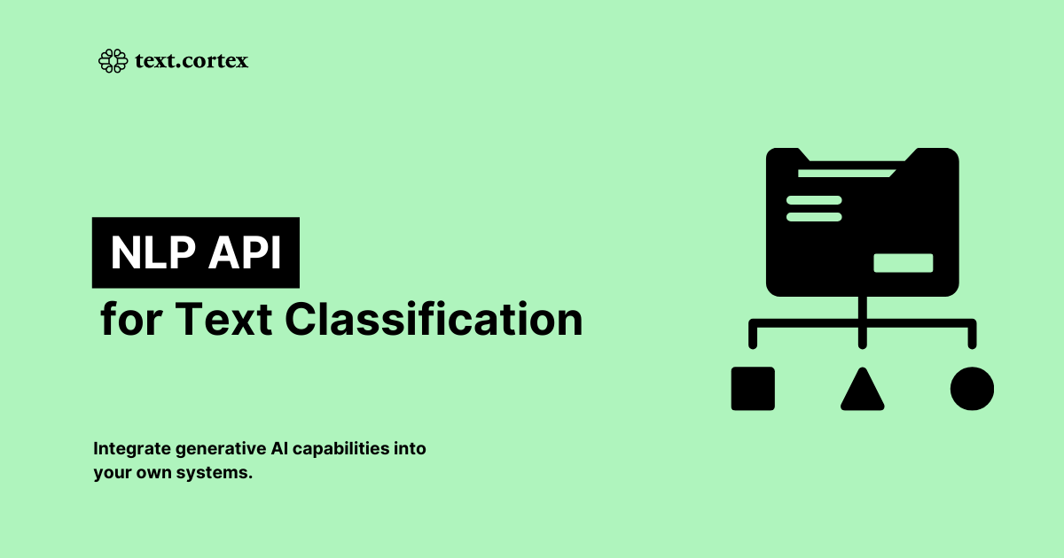 NLP API für die Klassifizierung von Texten (Verarbeitung natürlicher Sprache)