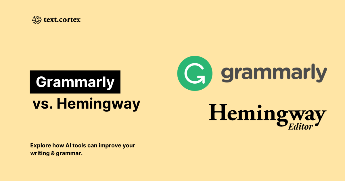 Grammarly vs. Hemingway: Vilket är bäst för dina skrivbehov?