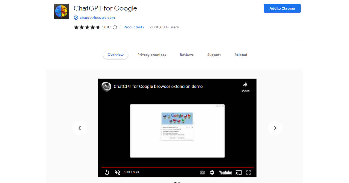 chatgpt-for-google-chrome-extension