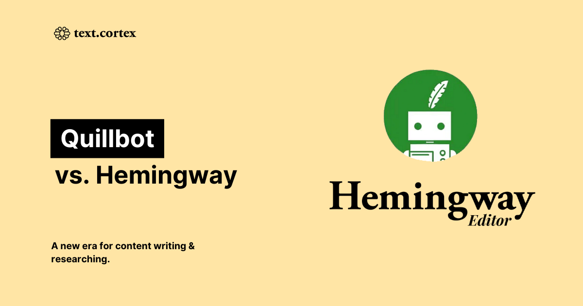Quillbot vs. Hemingway：どっちがいい？
