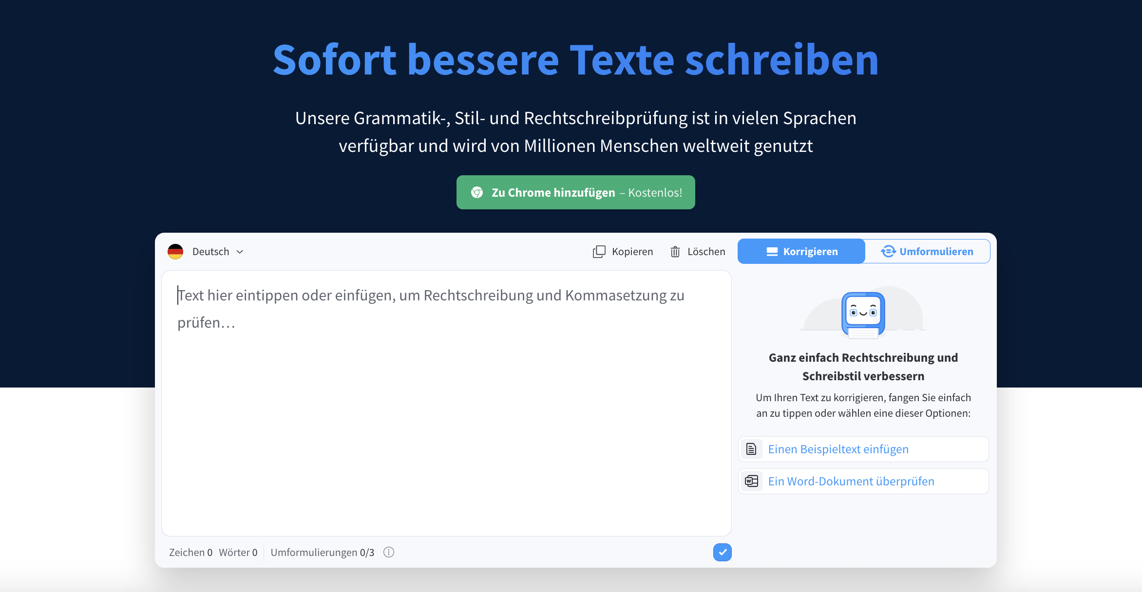 LanguageTool deutsch Schreibassistent（ドイツ語）。