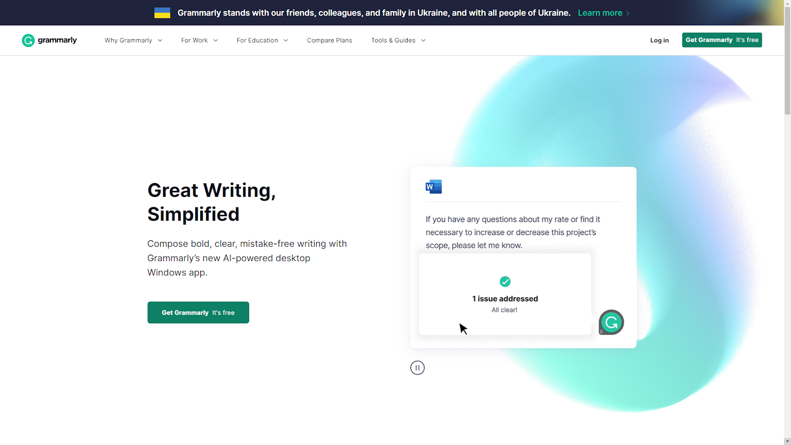 best AI tools for students: Grammarly