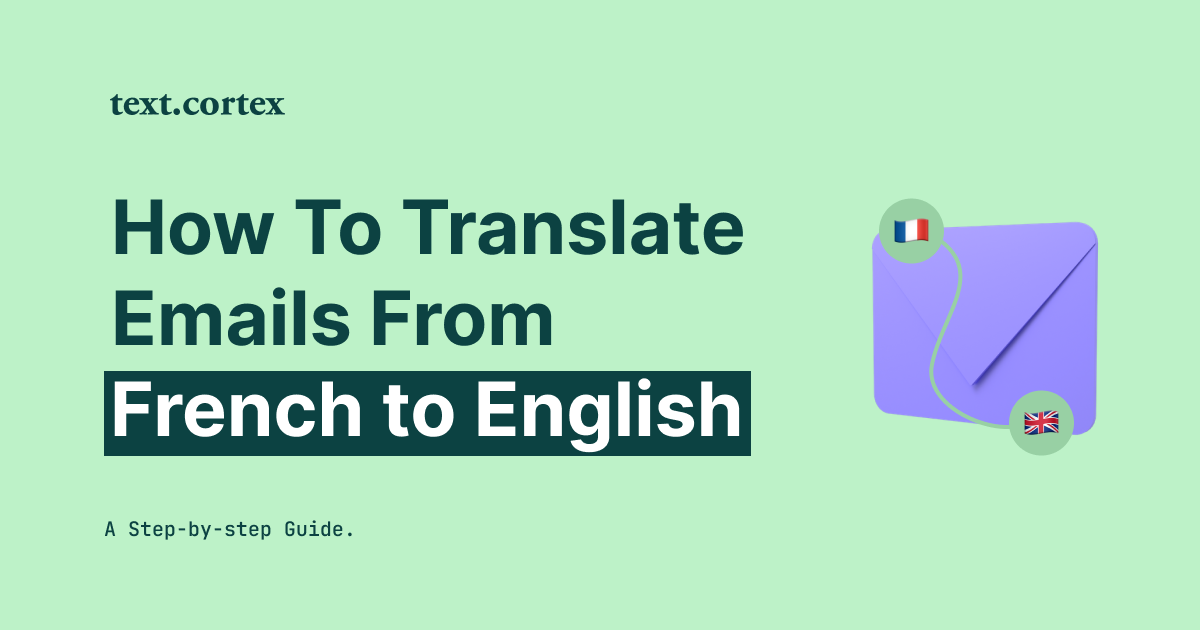 Como traduzir e-mails de francês para inglês