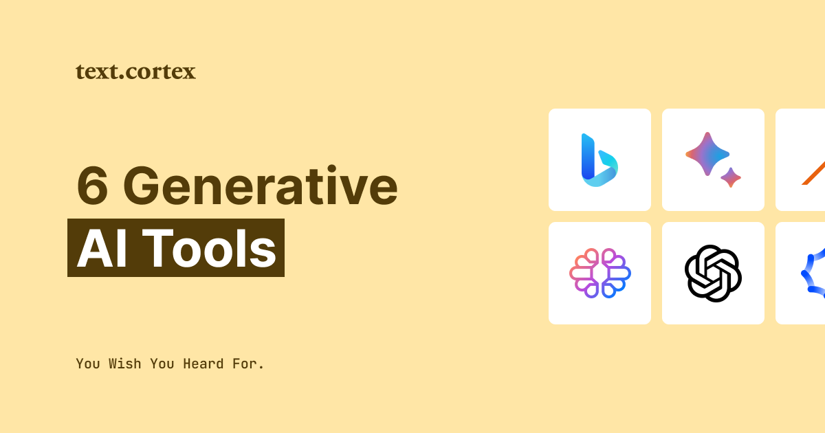 6 Best Generative AI Tools You Wish You Heard For