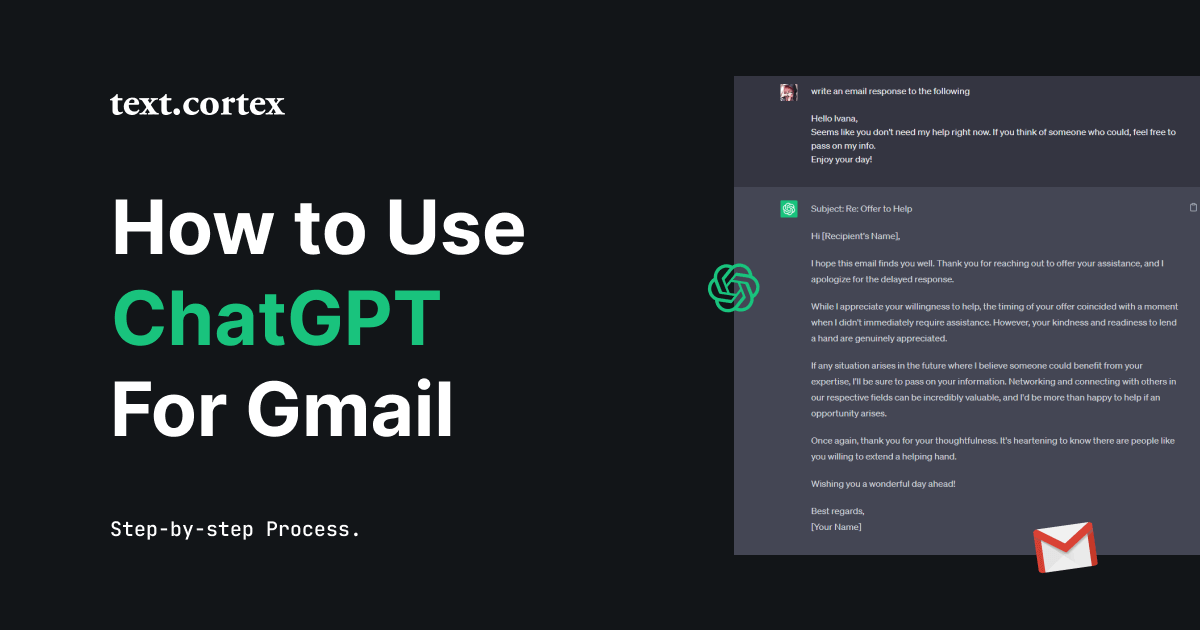 Comment utiliser ChatGPT pour Gmail - Procédure étape par étape