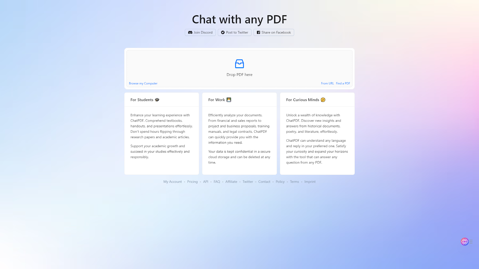 chat pdf AI