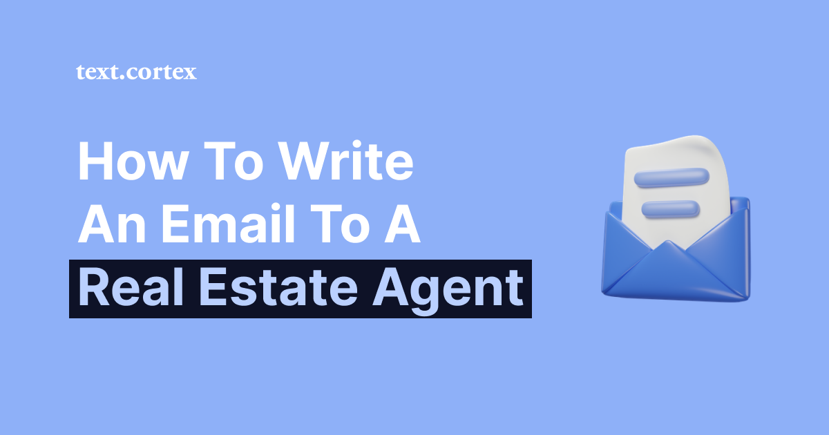 Hur skriver man ett e-postmeddelande till en fastighetsmäklare?