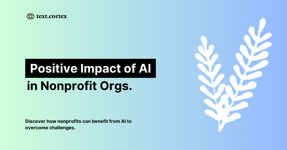 Positive Impact of AI in Nonprofit Organizations