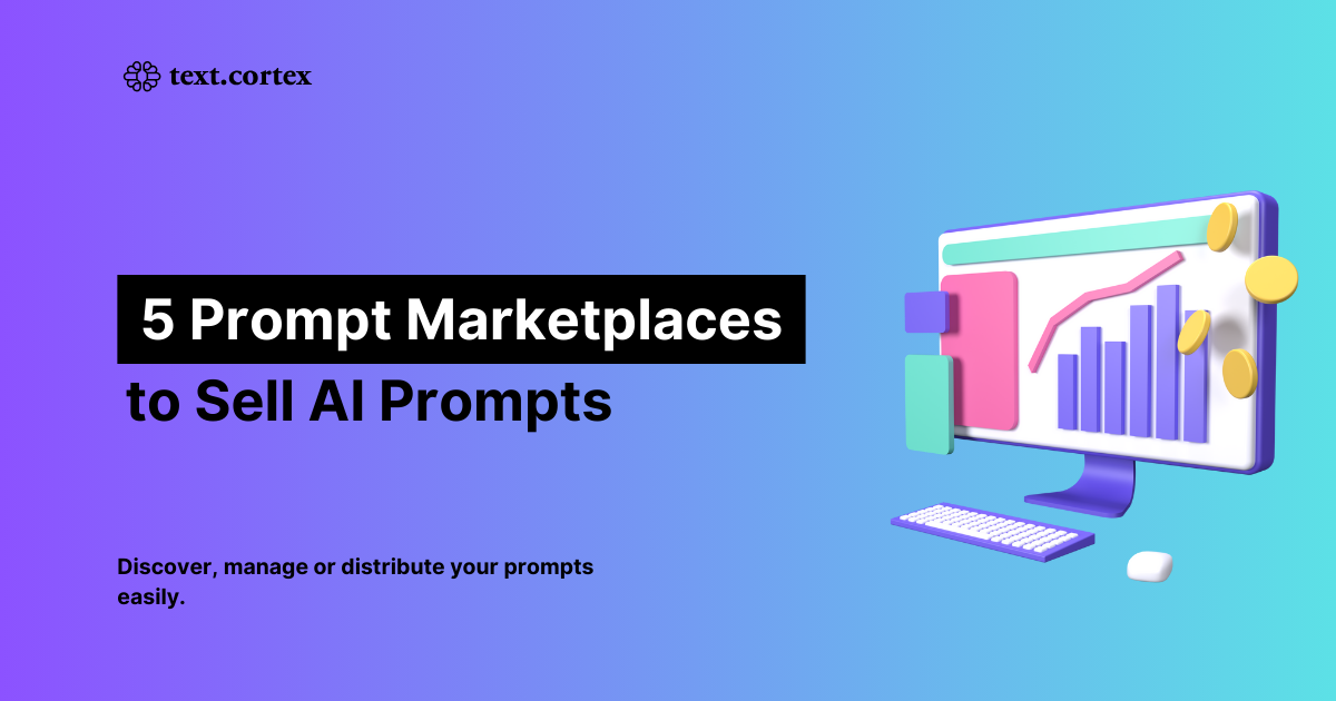 5 melhores mercados de prompts de IA para vender prompts