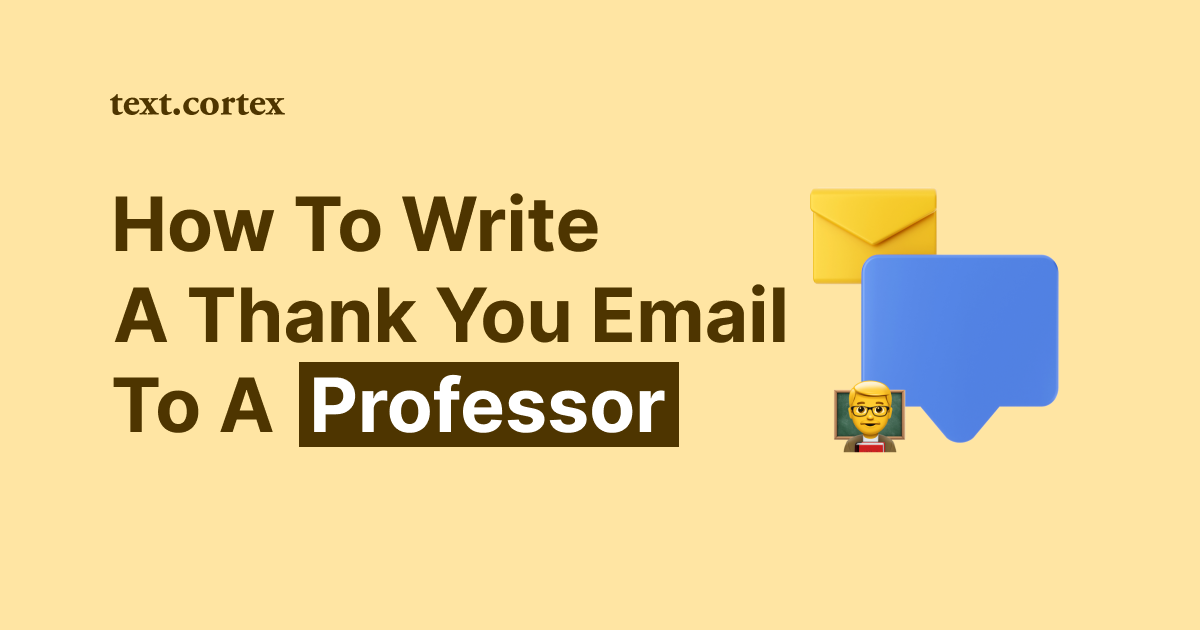 교수에게 감사 이메일을 작성하는 방법