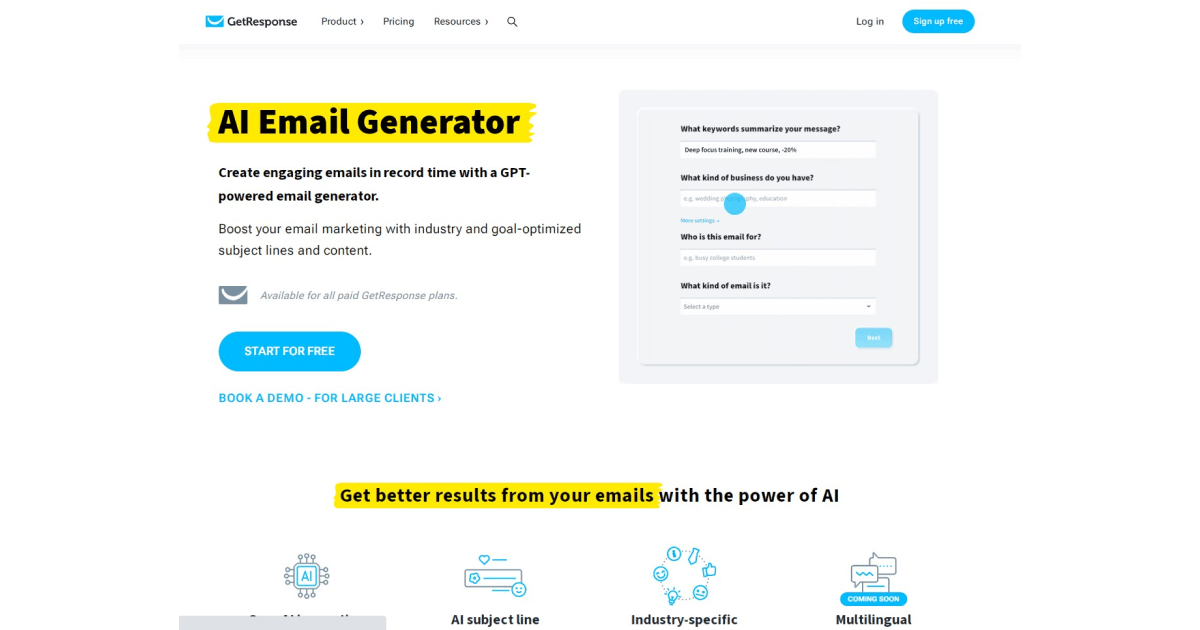 getresponse-best-ai-email-assistant