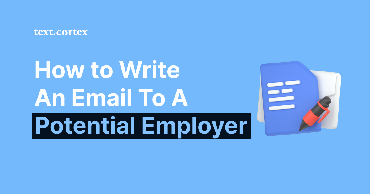잠재적 고용주에게 이메일을 작성하는 방법