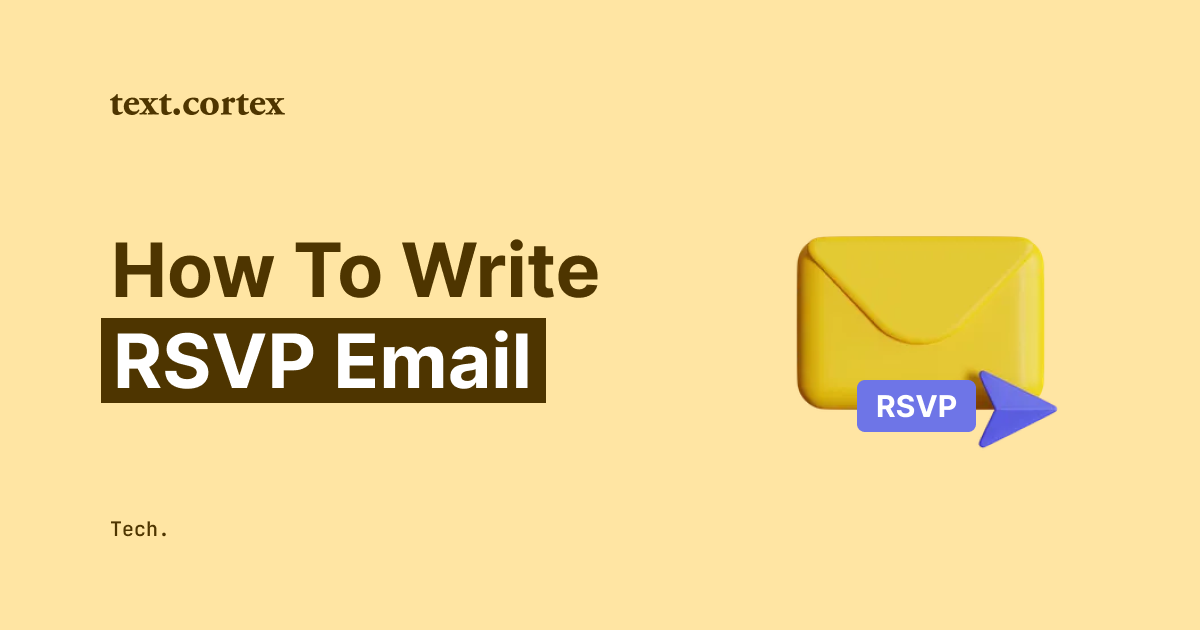 RSVP 이메일은 어떻게 작성하나요?