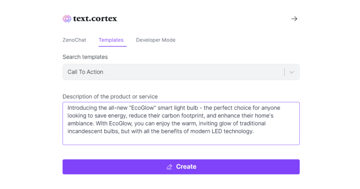 textcortex-Modèle