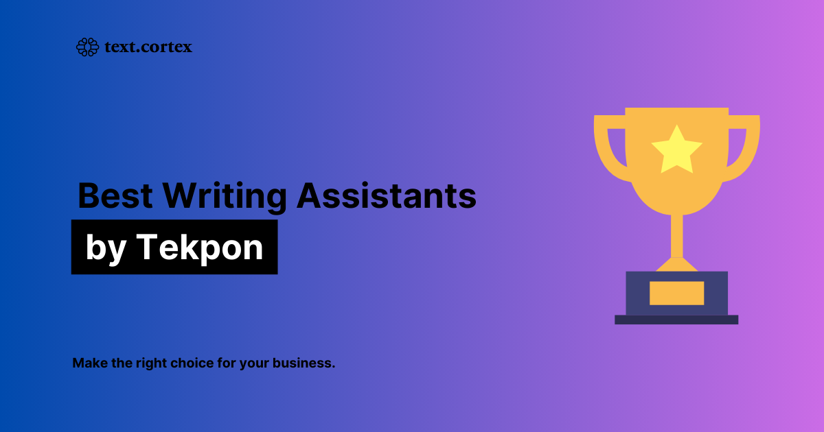 TextCortex Included in Best Writing Assistant List for Businesses