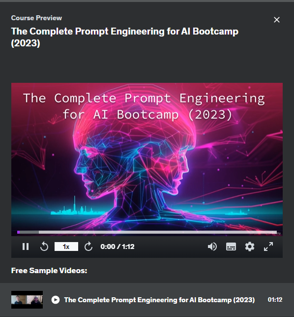 best prompt engineering course