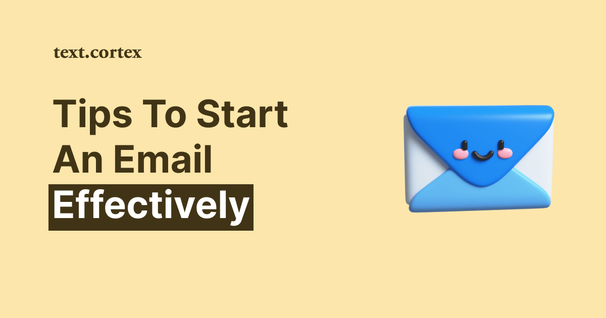 이메일을 효과적으로 시작하는 5가지 팁