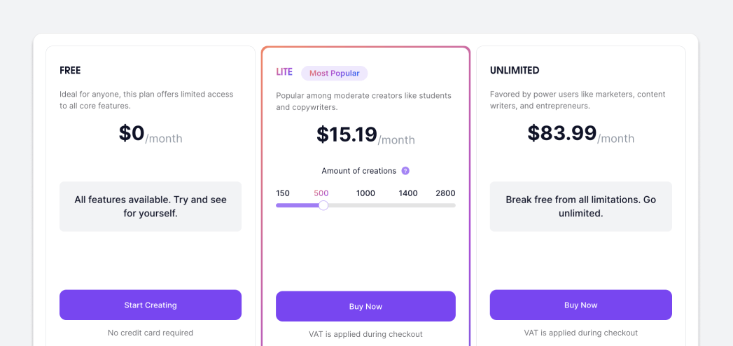 pricing-textcortex