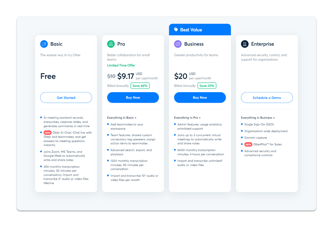 otter-ai-pricing